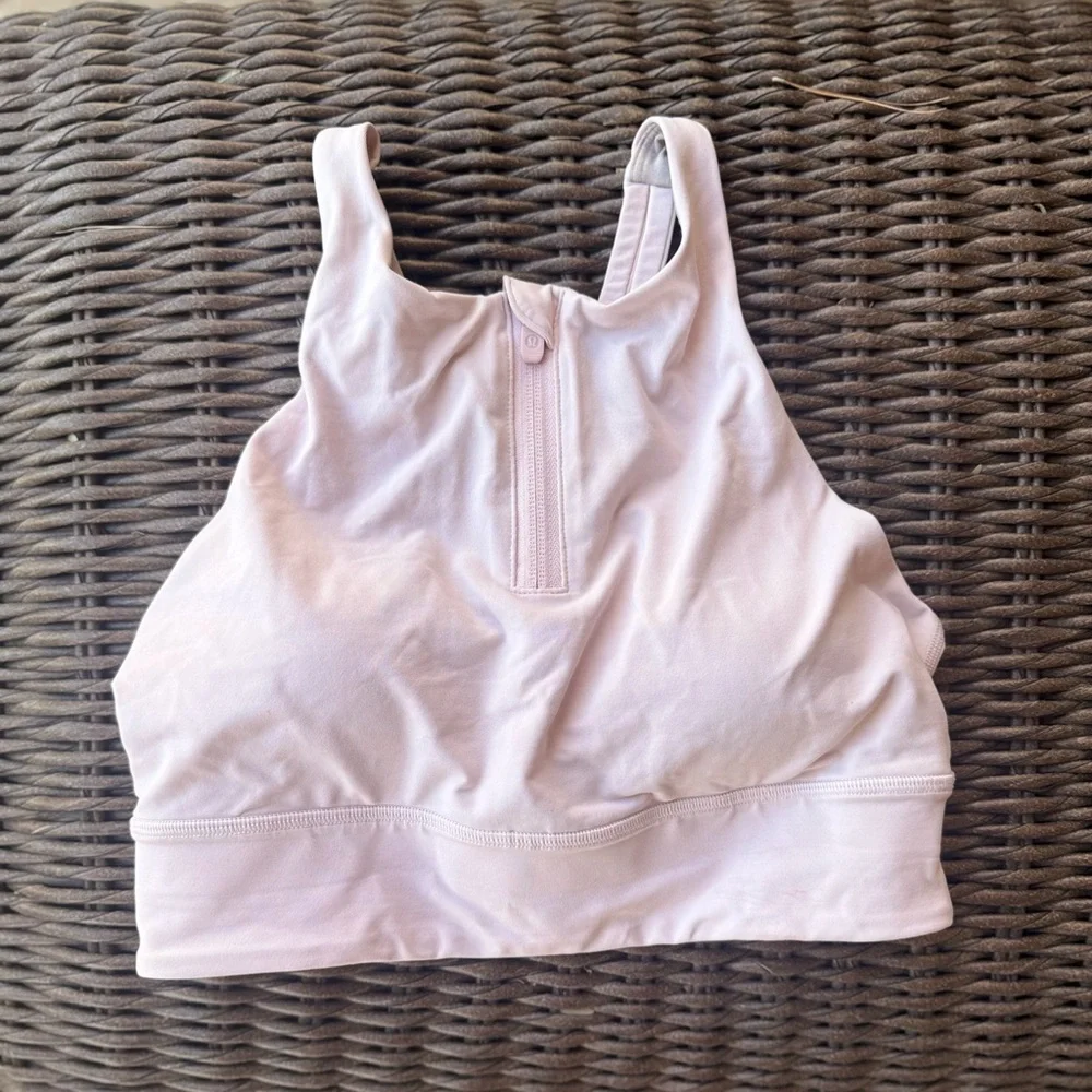 lululemon athletica Light Pink High-Neck Tank Sports Bra